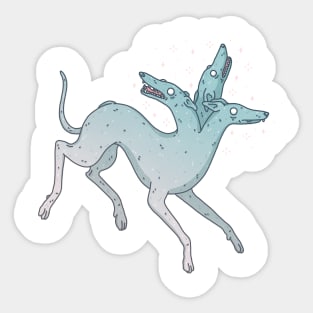 Greyhound Cerberus Sticker